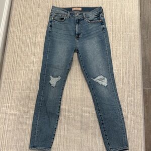 7 For All Mankind Dark Blue Skinny Jeans